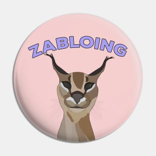 Zabloing Cat Meme Pin