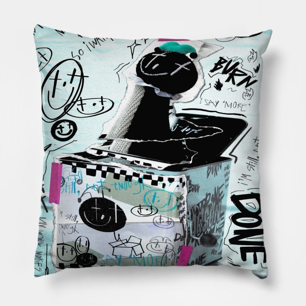 Jhope Burn Jack in the box Pillow by WacalacaW