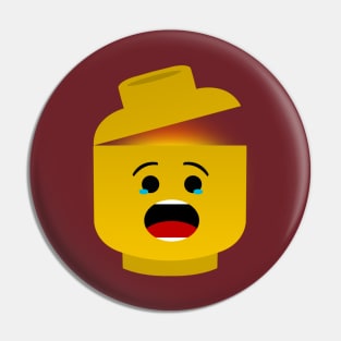 Lego head Mindblown Pin