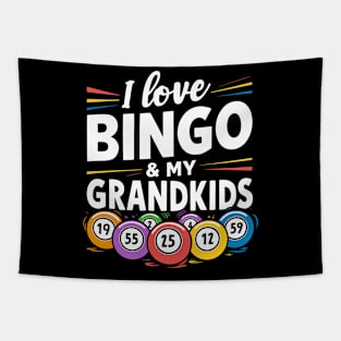 I Love Bingo And My Grandkids Tapestry