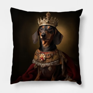 Graceful Dachshund - Medieval German Queen Pillow