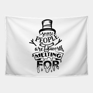 Cute snow man quotes Tapestry