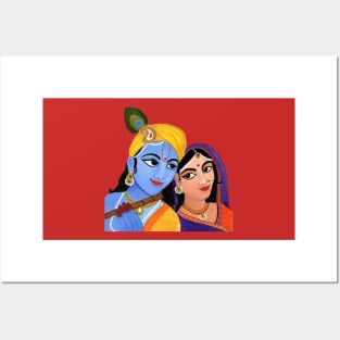 Wall Poster radhaipa chant hare krishna Wall Poster Print on Art