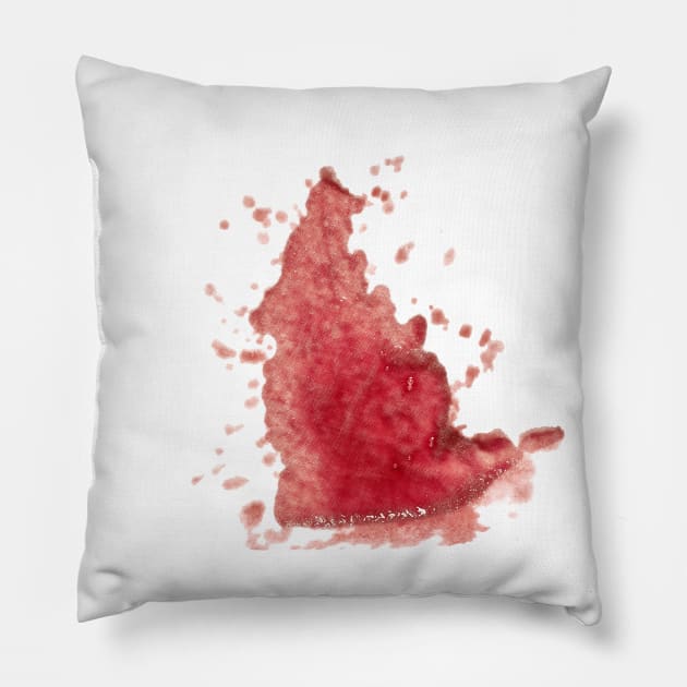 Blood Stain Pillow by Clown