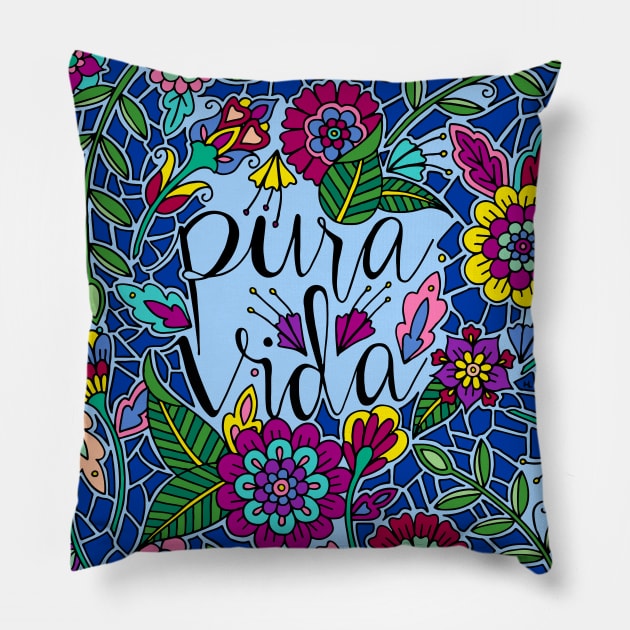 Pura Vida Pillow by HLeslie Design