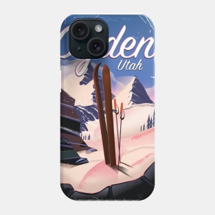 Ogden, Utah Ski poster Phone Case