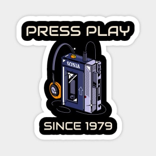Press Play Since 1979 Magnet