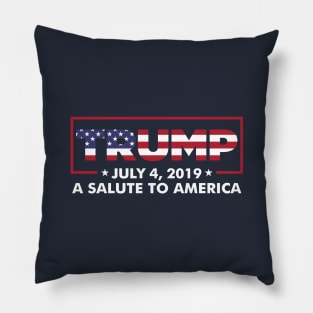 Trump 4th of July Rally A Salute To America Pillow