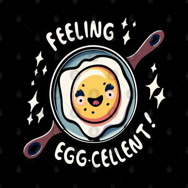 Feeling Egg Cellent, cute kawaii by Cervezas del Zodiaco