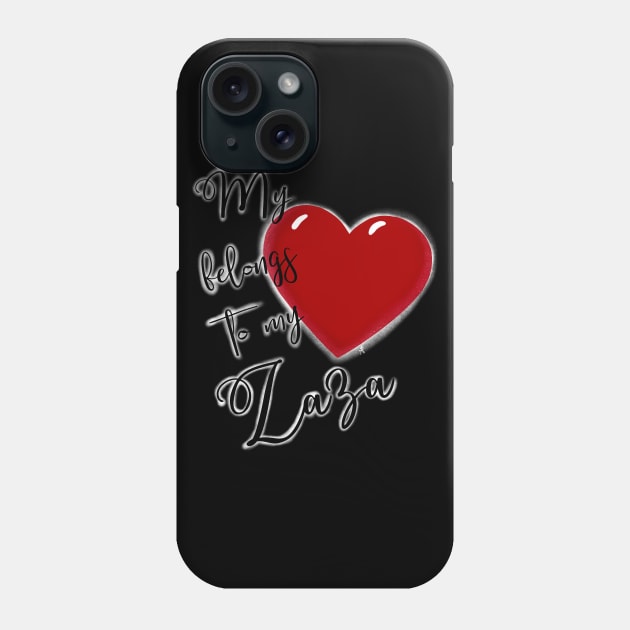 My Heart Belongs to my Zaza Phone Case by AnnaDreamsArt