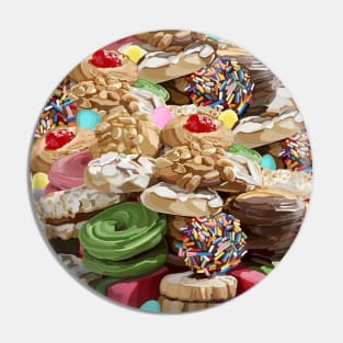 Sweet Italian Cookie Platter All Over Pattern Pin