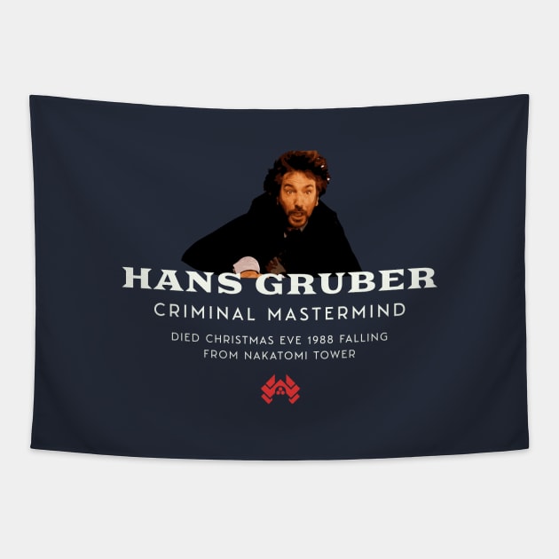 Hans Gruber criminal mastermind Tapestry by BodinStreet