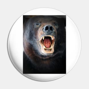 Open Mouth Bear Pin