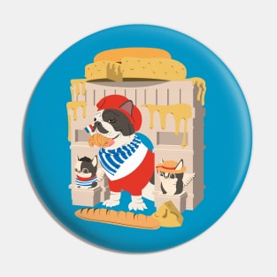 French bulldog French tourism element Pin