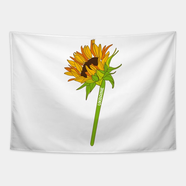 Sunflower Ukraine Tapestry by Olga_kart