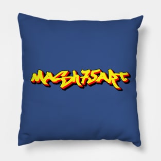 Graffiti Tag Mash75Art Pillow