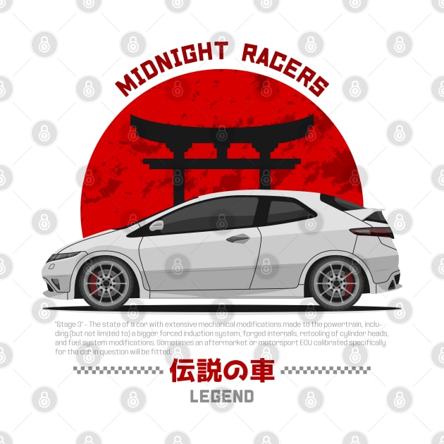 Midnight Racer White FN2 JDM by GoldenTuners