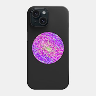 Abstract Fractal Wave Spiral Galaxy Purple Marbled Pattern Swirl Natural Flow Phone Case