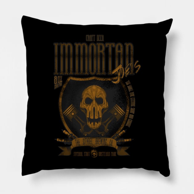 Immortan Joe´s Craft Beer. Pillow by Gerkyart