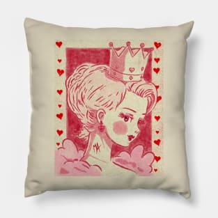 Queen of Hearts (la reina de corazones) Pillow