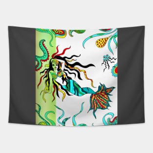 Whimsical Mermaid Tapestry