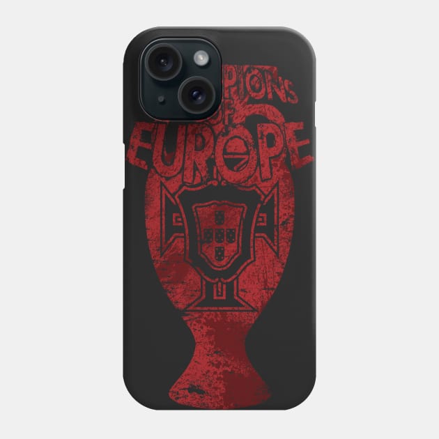 Champions of Europe (red design) Phone Case by paulponte