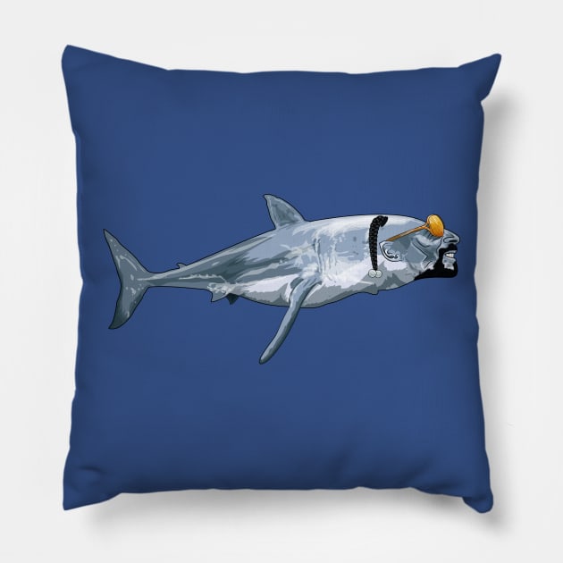 Sharkizzle Pillow by Brieana