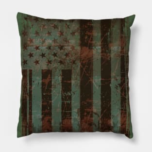 American flag War Veteran Pillow