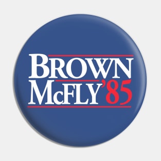 BROWN & McFLY in '85! Pin