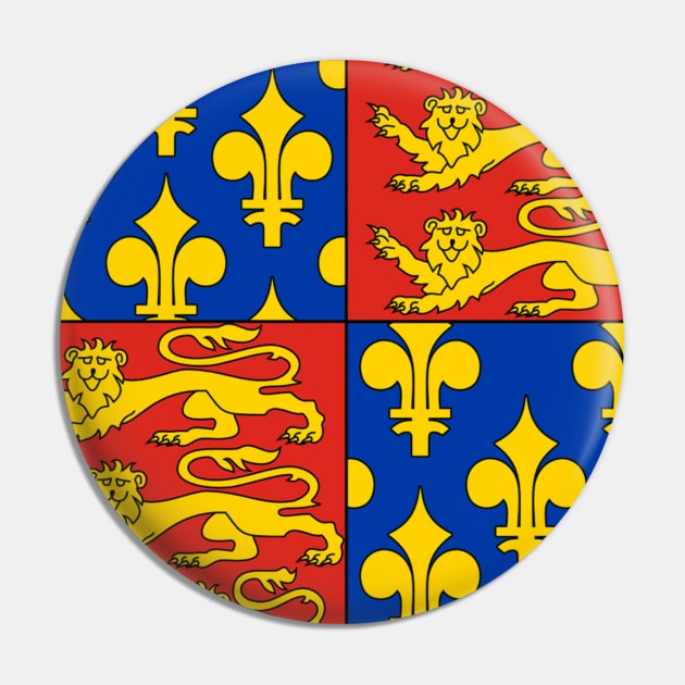 Angevin Coat of Arms Pin by radiogalaxy