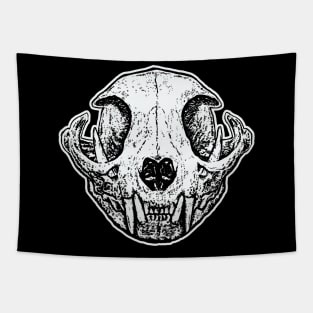 Cat skull Tapestry