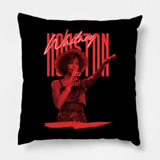 Whitney houston///original retro fan design Pillow