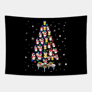 Penguin Christmas Tree Merry Christmas gift Xmas Tapestry