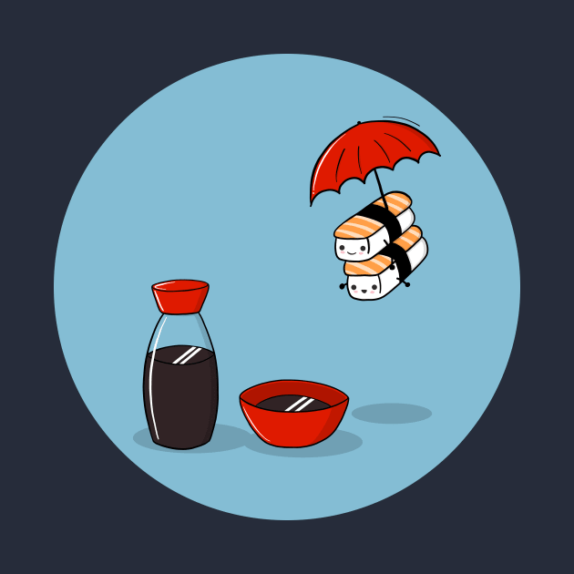 Flying Sushi by superdupertees