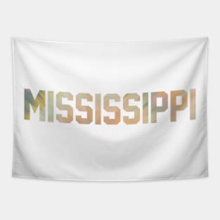 Mississippi Pastel Tie Dye Jersey Letters Tapestry