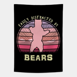Easily Distracted By Bears Tapestry
