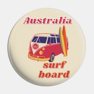 Australia surf board Pin