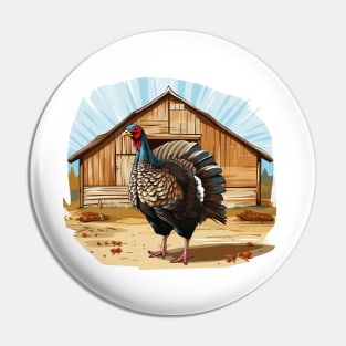 Farm Turkey Pin