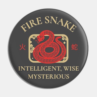 Snake Chinese Zodiac Pin