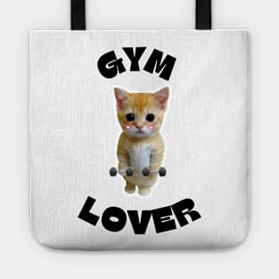 GYM Lover Cat Meme Tote