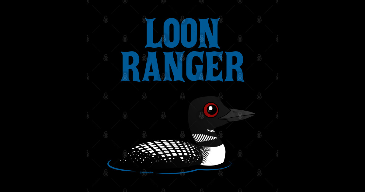 Funny Cartoon Loon Ranger Loon Magnet Teepublic