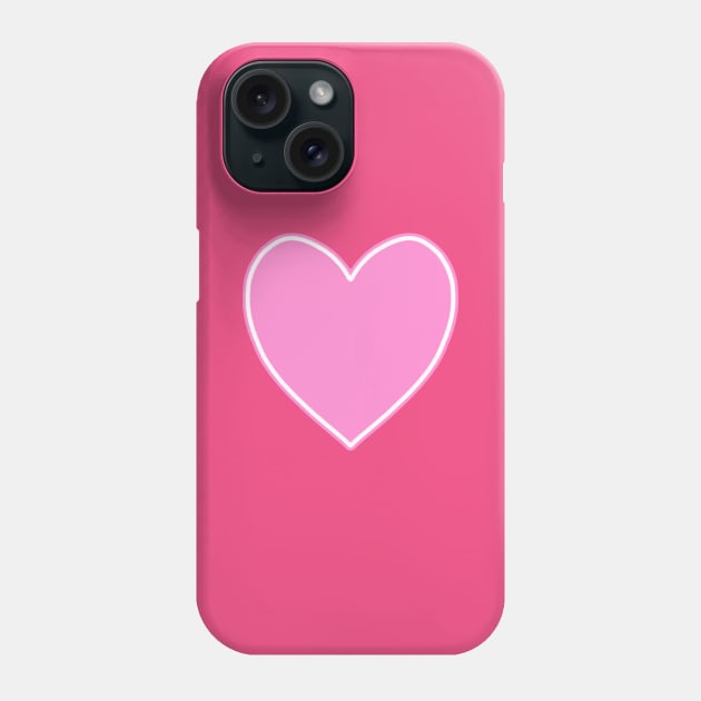 Pink Heart Phone Case by Whoopsidoodle