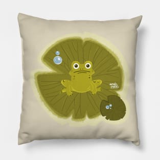 croak croak frog Pillow