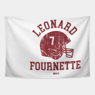 Leonard Fournette Tampa Bay Helmet Font Tapestry