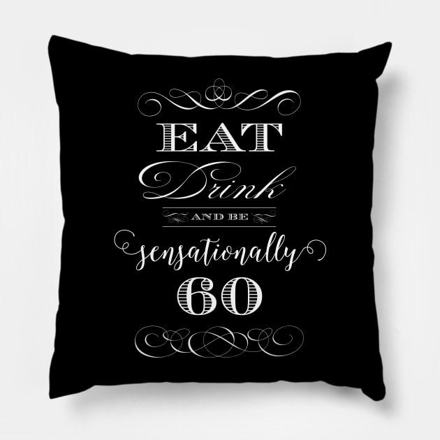 Sensationally Sixty Birthday Pillow by AntiqueImages