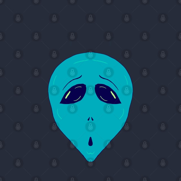 Blue Alien by DMcK Designs