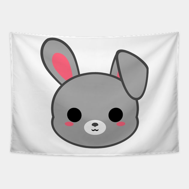 Cute Grey Bunny Tapestry by alien3287