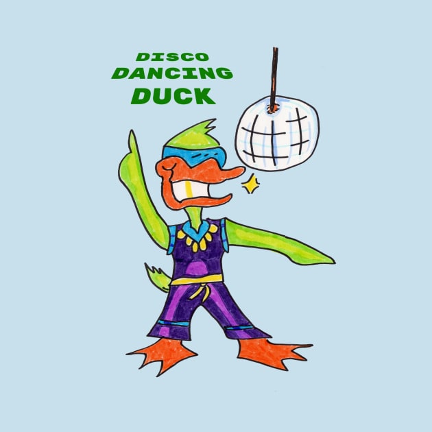 Disco Dancing Duck by ConidiArt