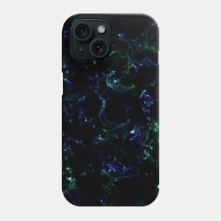 Blue and green nebula Phone Case
