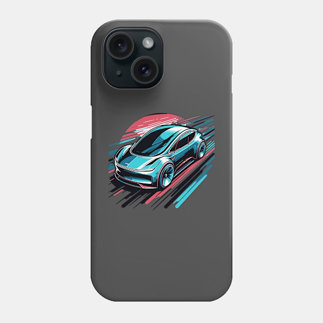 EV on Desert Highway Phone Case by JSnipe